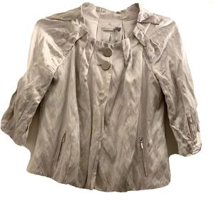 Classiques Entier Jacket Metallic Gray Women’s Size Petite Medium